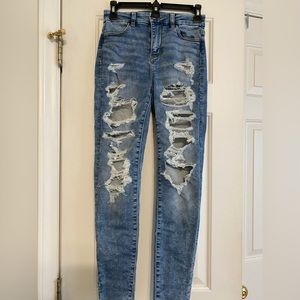 denim curvy high rise jegging medium washed